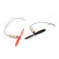 2 MINI CORELESS MOTOR WITH PROPELLER BLADES FOR RC AEROPLANE HELICOPTER - Drone - Drone Camera.