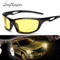 HD High Definition Aviator Night Vision Glasses Driving Sunglasses Yellow Lens.