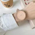 Full matching sports hands famous brand simple leather belt watch macaron girl chain quartz watch fashion clock wholesale. 