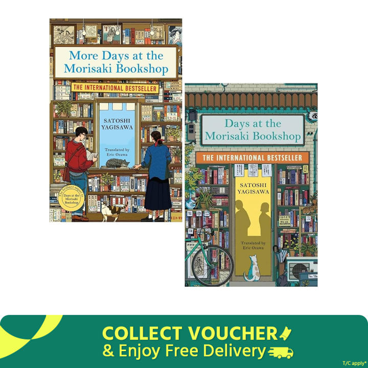 Satoshi Yagisawa Collection 2 Books Set (Days at the Morisaki Bookshop, More Days at the Morisaki Bookshop)