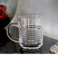 6 Pcs Transparent Glass Coffee Mugs Tea Cups Set with 250ml.. 