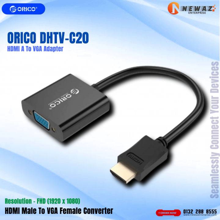 ORICO DHTV-C20 HDMI Male To VGA Female Converter | Daraz.com.bd