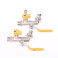 Double Head Water Faucet 1/2'' 3/4'' Water Splitter Connector Coupling Adapter.