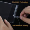 (16" x 20") 50 pcs crystal cellophane poly bag for packaging material with adhesive.