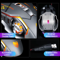 Gaming Mouse Metallic Silver TWOLF V6 IRON GRAY RGB Lighting Wired DPI Mouse Mechanical RGB Mouse OTG Mobile Tablet Computer Mice Laptop Desktop. 