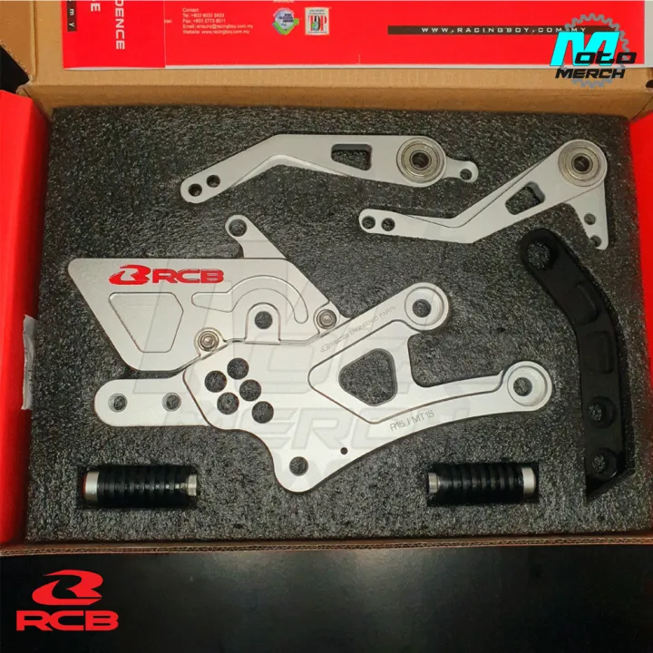 RCB%20S2%20V2%20Single%20Footrest%20Footpeg%20NEW%20for%20R15V3/MT15%20with%20brake%20pedal%20gear%20shifter%20SILVER%20-%20Image%202