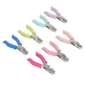 Single Hole Paper Puncher Multifunctional 7Pcs Easy To Use Single Hole Puncher Colorful for Label Clothing Ticket Scrapbook. 