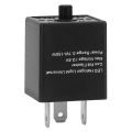 【Lejia】LED Flasher Relay, 12V 3-PIN Adjustable Flasher Relay Turn Light Blinker Automotive Motorcycle. 