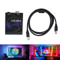 DC 5V DIY Ambient TV PC Dream Screen WS2811 WS2812B SK6812 RGB USB LED Strip Control Box Computer PC Screen Backlight.