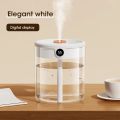 2L Air Humidifier Large Capacity With LCD Humidity Display Night Light Double Nozzle Aroma Essential Oil Diffuser For Home Offic.
