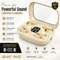 Q10 2in1 Couple Premium LED TWS Wireless Earbuds (ANC & LED Digital Display).