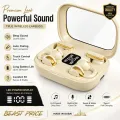Q10 2in1 Couple Premium LED TWS Wireless Earbuds (ANC & LED Digital Display). 
