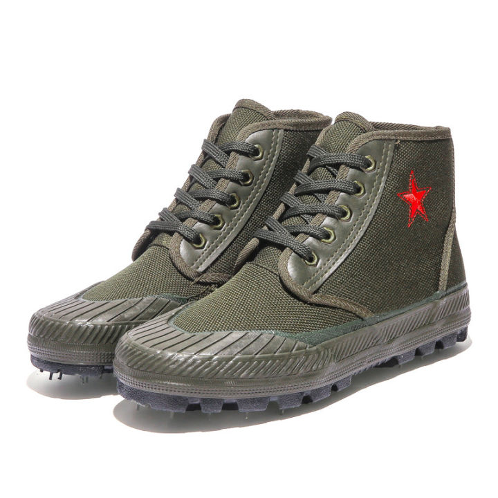 Buyun New High-Top Liberation Shoes Construction Site Work Shoes Non-Slip Wear-Resistant Farmland Work Shoes Labor Protection Shoes Manufacturer