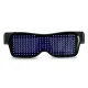 Magic LED Shining Smart Glasses APP Programmable Wireless BLE Light up glasses for Party. 