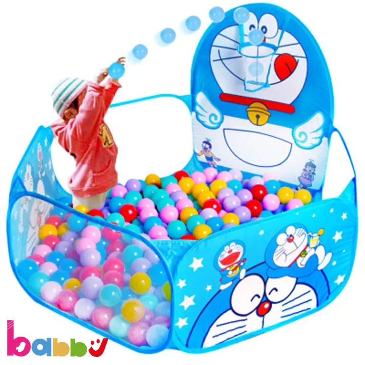 Ball%20House%20for%20Kids%20with%20Free%2020%20Pcs%20Plastic%20Balls%20-%20Doraemon%20Design%20Playhouse%20-%20Image%205