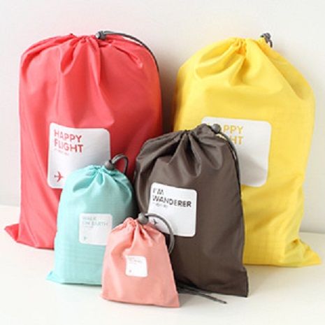 Waterproof Travel Storage Bags 4Pcs/Set – Packing Organizers for Clothes, Shoes, under garments, Laundry, Cosmetics, make up, gadgets etc.. Organizing Bags