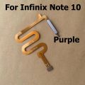 For Infinix Note 10 Fingerprint Sensor Power Button Flex Cable Touch ID Sensor Home Buttons Smartphone X693. 