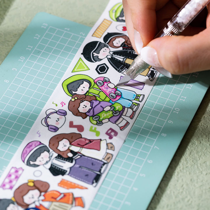 Panda Online Special Oil And Paper Tape, Sweet Little Things Series, Hand-painted Cute Characters, Hand Tent Materials, Decorative Stickers