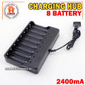 18650 Battery Charger 8 Slots for Rechargeable Batteries and Universal Smart Battery Charger for 18650 18500 18350 Li-Ion Intellicharge Charger 8 Bay (Battery Not Included). 