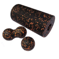 3PCS Yoga Roller Massage Peanut Ball Set EPP Fitness Foam Column for Back Pain Deep Tissue Stretching Muscle Relax Well-Made D.