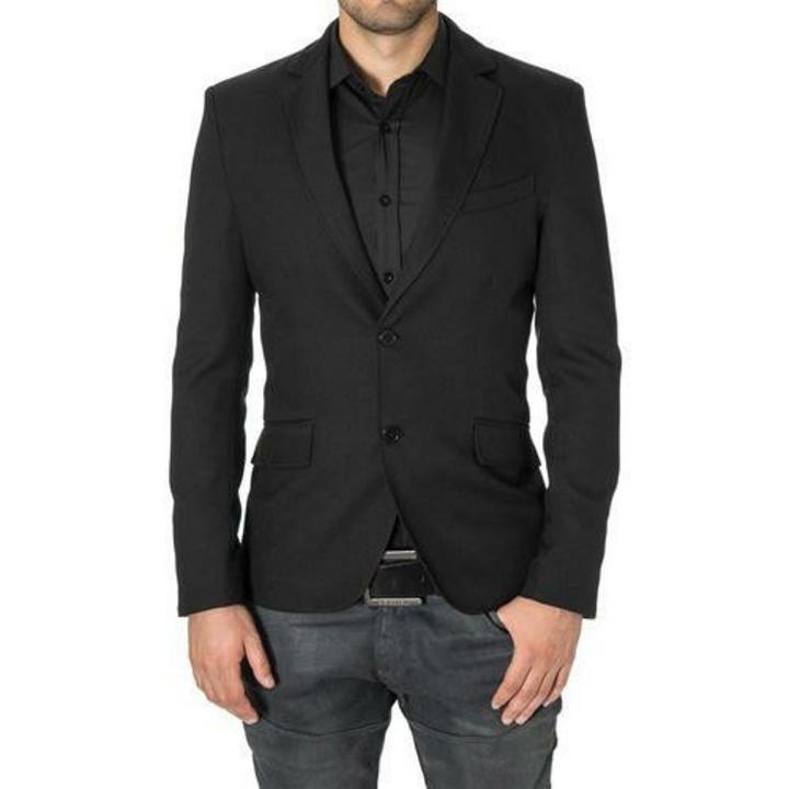 Men'S Fashionable Blazer - Black