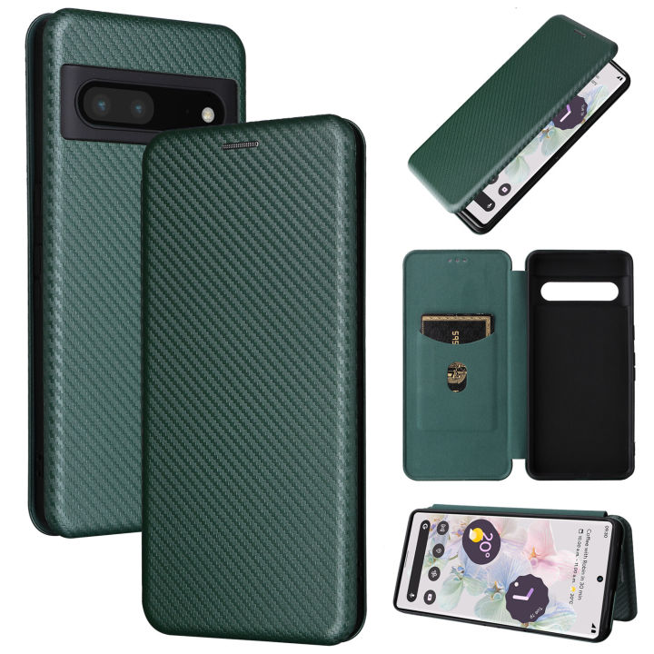 lthmy%20for%20Google%20Pixel%207%20Pro%20Carbon%20Fiber%20Magnetic%20Closure%20with%20Card%20Slot%20Flip%20Case%20Cover%20-%20Image%202