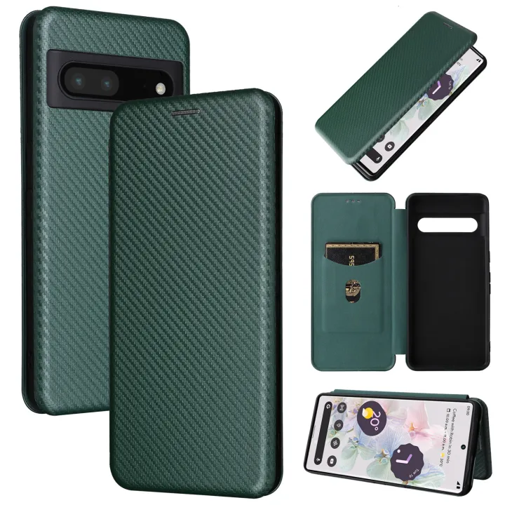 lthmy%20for%20Google%20Pixel%207%20Pro%20Carbon%20Fiber%20Magnetic%20Closure%20with%20Card%20Slot%20Flip%20Case%20Cover%20-%20Image%202