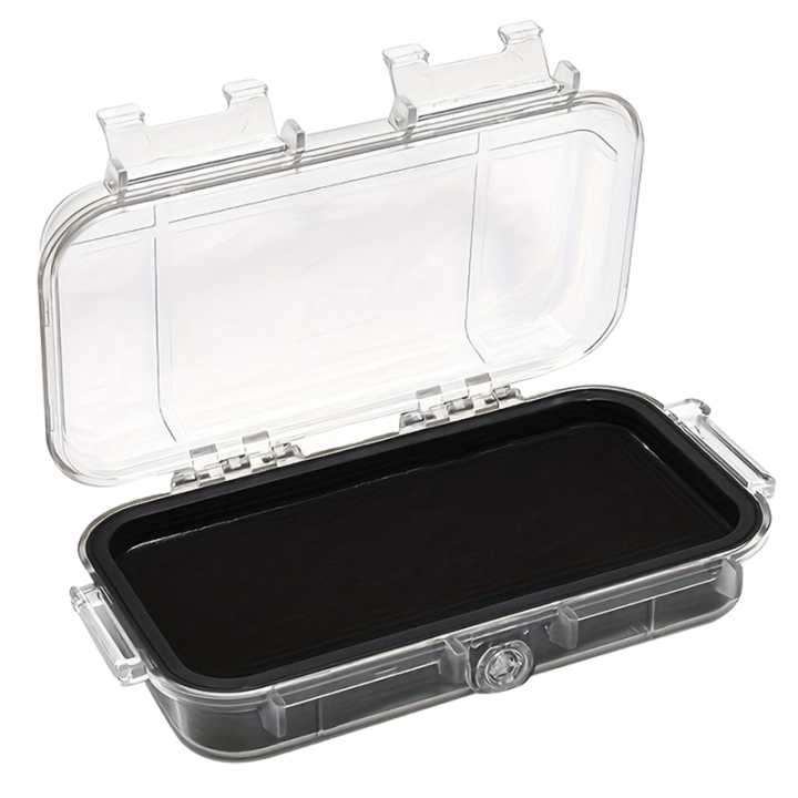 Transparent Rugged Box Shockproof Sealed Safety Box with Hanging Ring Portable Waterproof Tool ...