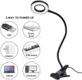 Clip on Light Reading Lights Clamp Light with USB LED Desk Lamp Flexible Night Light for Reading/Bed Headboard Headbaord Light. 