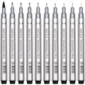 Superior Needle Drafting Pen Professional Fineliner Technical Drawing Pens Pack of 10. 