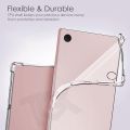 Samsung Galaxy Tab A8 X205/X200 TPU Back Back Cover Black Color + Tempered Glass Protector for Samsung Galaxy Tab A8 X205/X200 (2in1 Combo).