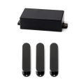 Plastic Sealed Humbucker Pickup Cover Fit SQ ST Pickup Guitar Parts (Black) & Black St Closed Single Coil Pickup Cover Sealed Pickup Covers. 
