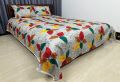 Cotton Print - Double size Bed Sheet - shuti chador -  with 2 standard size pillow cover- cotton fabric - colour guranteed- bedsheet set- 3pcs set. 