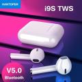 i9S TWS Wireless Bluetooth 5.0 Earphones Binaural Calling Headphone With Charging Box Stereo Headset for all phone.