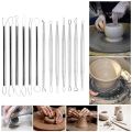 Polymer Clay Tools Pottery Ceramic Sculpting Tools Carving Ribbon Wire End Loop Clay Tools Set.