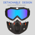Bike Helmet with Face Shield BX-311: Motorcycle Racing Helmet with Dustproof Goggles for Ultimate Safety - Ride with Confidence.