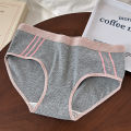 3PCS Exercise Sports Jogging Panty Women's Breathable Cotton Briefs gril panties.
