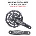 OIMG In Stock Detachable Square Taper Crankset 8/9 Speed Single Disc Single Speed Round Oval Chainring And Crank 22/32/44T Bike Crank Arm Spot Delivery. 