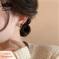 Carat Rhinestone Butterfly Earrings Sparkling Butterfly Rhinestone Stud Earrings for Prom Dating Parties Anti-rust Ear Jewelry for Women Butterfly Earrings. 