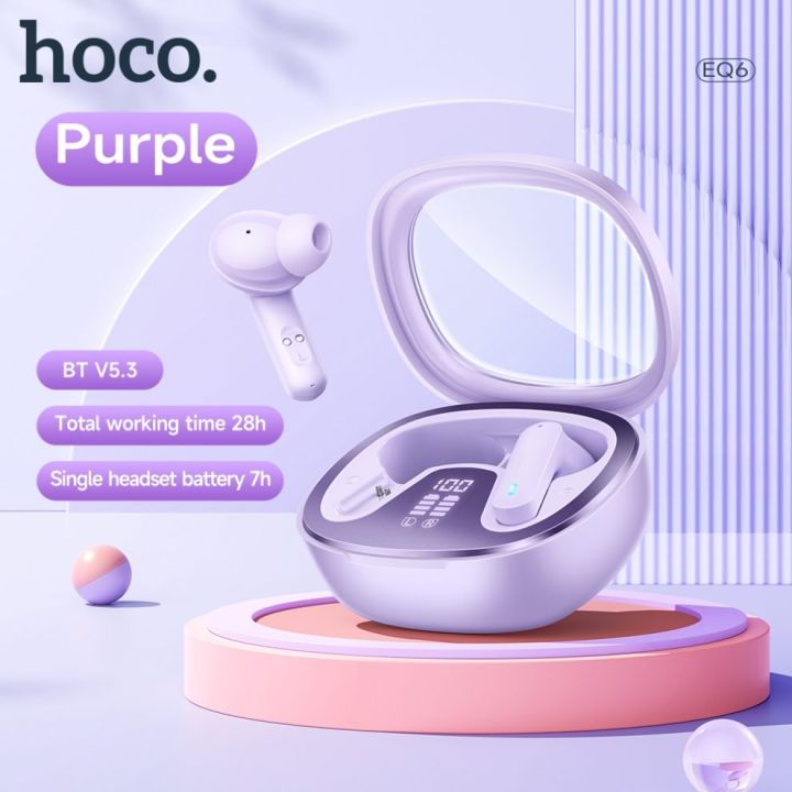 Hoco%20EQ6%20TWS%20Wireless%20Earphones%20%E2%80%93%20Purple%20Color%20-%20Image%202