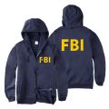 fashion Zipper Men women Hoodies Sweatshirts FBI Print srt  hop Casual Zip Up Uni Long Sleeve hoodie jacket coat top 4XL. 