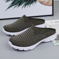 Men Slippers Summer Mesh Breathable Home Indoor Slippers Men Thick Bottom Slides Fashion Couple Walking Shoes Chanclas Hombre. 