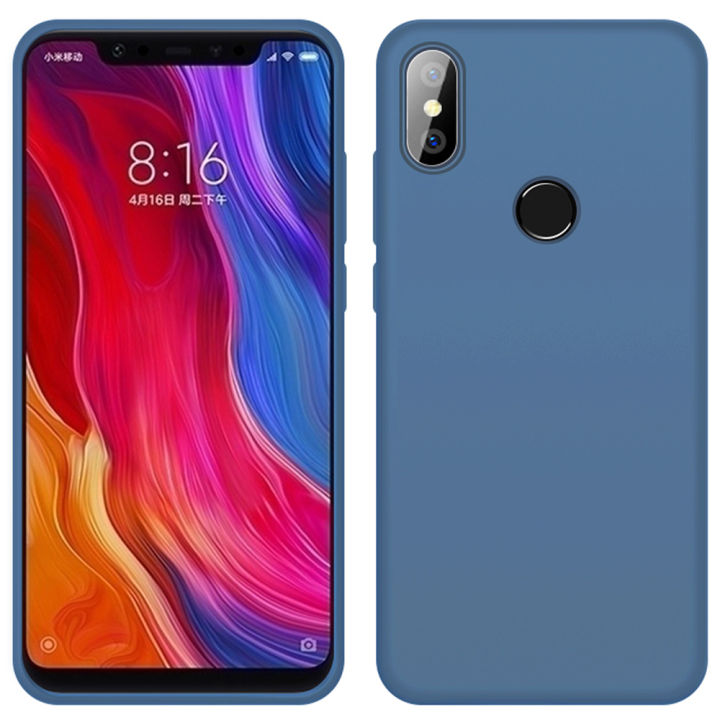 Liquid%20Silicone%20Soft%20Cover%20For%20Xiaomi%20Mi%208%20SE%20Shockproof%20Phone%20Case%20-%20Image%203