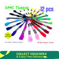 12 Pieces/Skeins Embroidery Floss Cross Stitch Thread / DMC Thread For Embroidery 6 line thread Cotton Embroidery Thread.