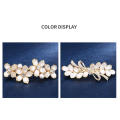 Nieuwe Koreaanse Oog Witte Kat Zirkoon Lente Haar Clip Parel Strik Boutique Legering Top Clip Elegante Vrouwen Mode haar Sieraden. 