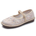 2022 New Old Beijing Cloth Women's Fashion Handmade Embroidered Hanfu Ethnic Style Soft Sole Mom Single Shoes.