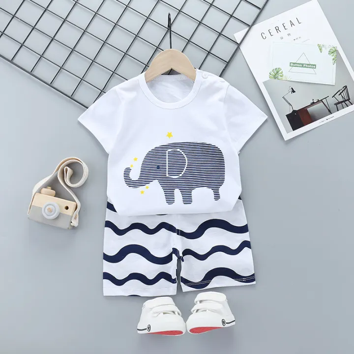 Children's%20short%20sleeve%20suit%20cotton%20girl%20new%20summer%20dress%20boy%20t-shirt%20shorts%20baby%20korean%20half%20sleeve%20children's%20clothes%20wholesale%20-%20Image%207