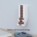 Battery Storage Organizer AA AAA Combo Small Battery Keeper Wall Holder Battery Dispenser Container for 10AAA 10AA Batteries. 