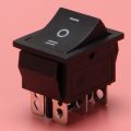 6-Terminals 3 Position ON/OFF/ON DPDT Boat Rocker Switch. 