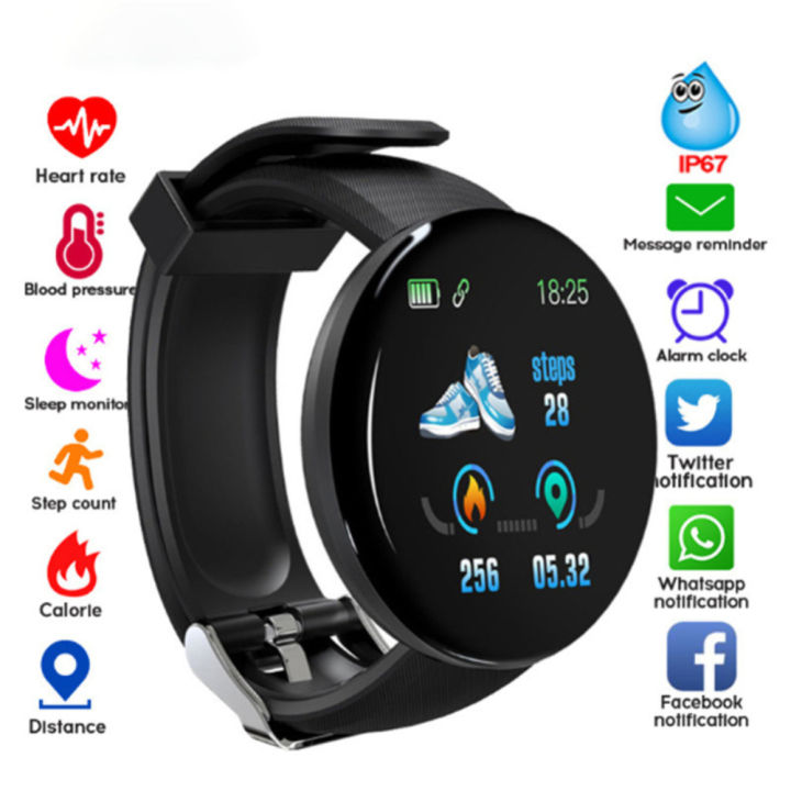 D18S%20Smart%20Watch%20Round%20Men%20Fitness%20SmartWatch%20Android%20IOS%20Women%20Fashion%20Electron%20Clock%20APP:Hryfine%20-%20Image%204